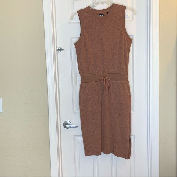 Prana Cozy Up Beach Hopper Dress Terra Heather Size Medium - Picture 11 of 12